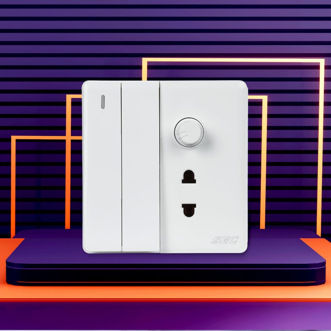 2 Switch + 1 Socket + 1 Dimmer