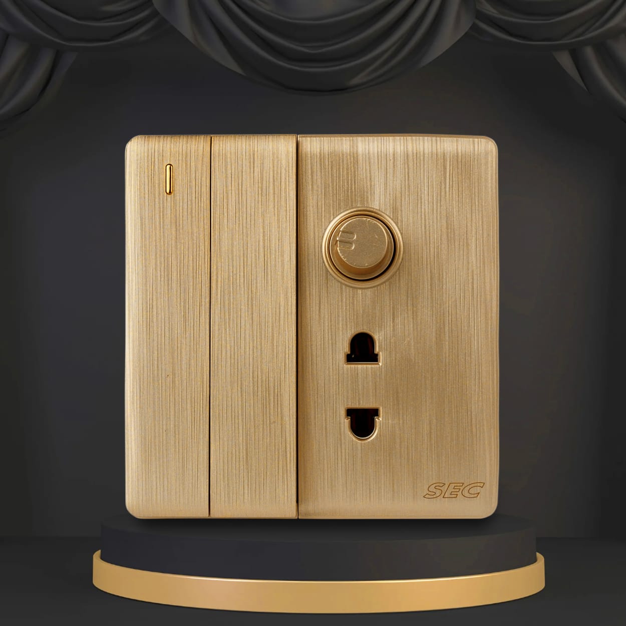 2 Switch + 1 Socket + 1 Dimmer
